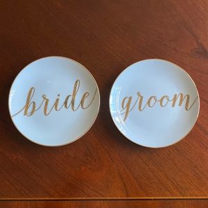 PLATES-Bride & Groom Dessert Plates
